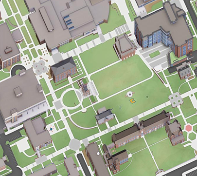 Use our interactive 3D map to locate the University of Tennessee at Chattanooga buildings, parking lots, event venues, 餐厅, points of interest, Chattanooga attractions, campus construction, 安全, sustainability, 技术, 卫生间, student resources, 和更多的. Each indicator provides a description, an image of the asset, departments housed there (if applicable), address, and building number (if applicable).